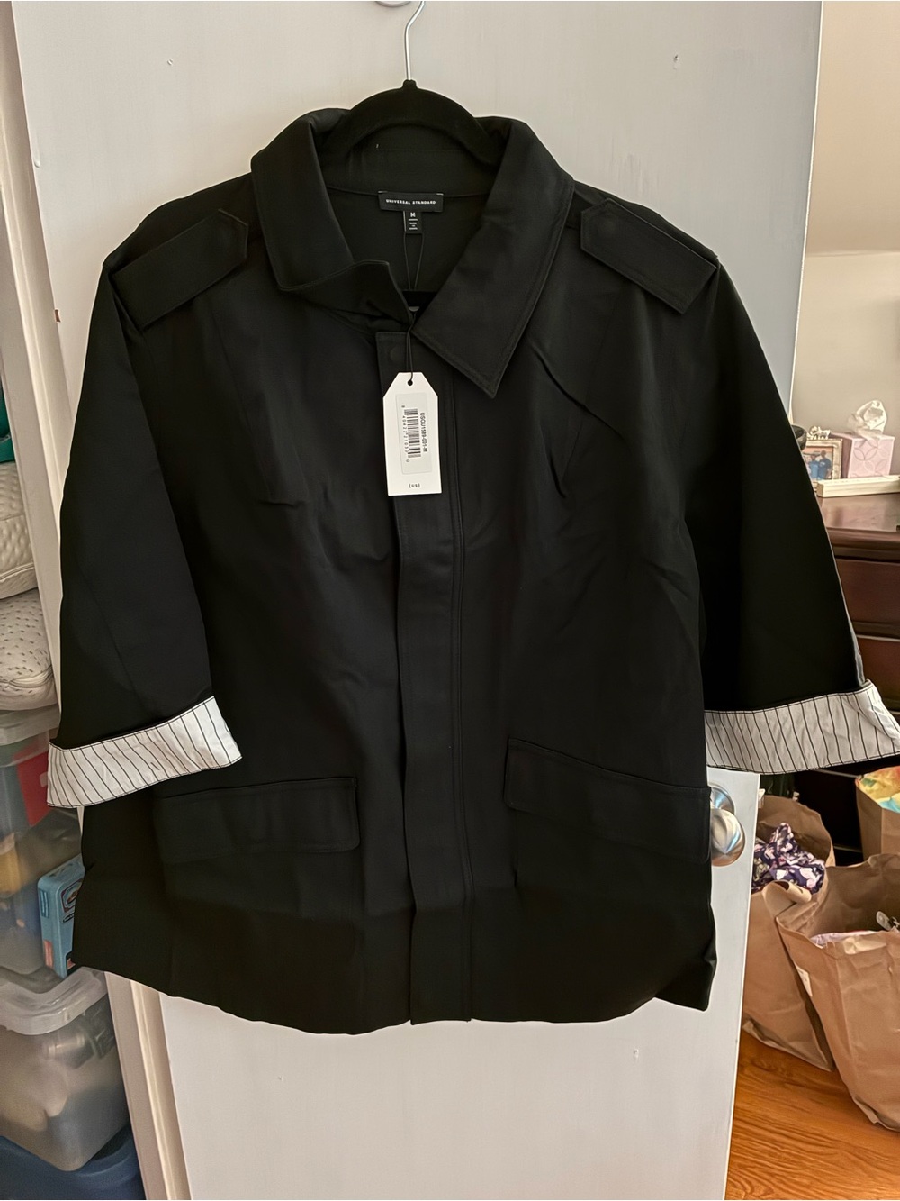 Universal Standard Upstate Stretch Manor Jacket - black - NWT